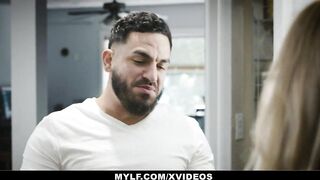 Perfect Blonde cougar (Casca Akashova) Fucks Cute Stud XMas - MYLF