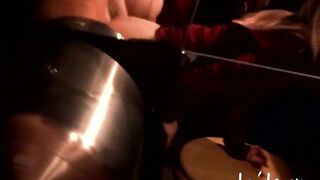 Outdoors Anal Boned into Toilet Night Club. Amateur Anal & Bj