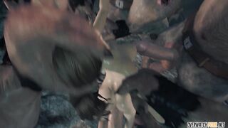 milf Lara Croft Captured And Nailed By Cave Dudes