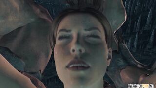 milf Lara Croft Captured And Nailed By Cave Dudes