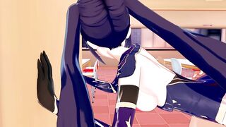 Mona Genshin Impact 3D ANIMATED 4/8