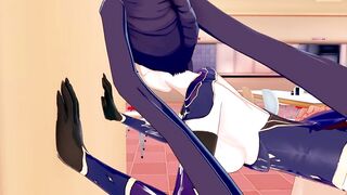 Mona Genshin Impact 3D ANIMATED 4/8
