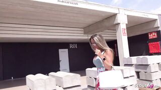 GERMAN SCOUT - FIT LONG TITTIES LATINA MILF HELENA SUCK OUTDOORS AND