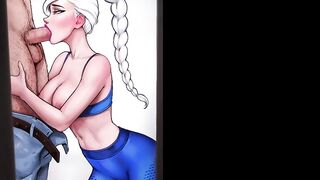 Train your Ass with Elsa [rule 34 Hentai Game] Elsa and her