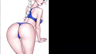 Train your Ass with Elsa [rule 34 Hentai Game] Elsa and her