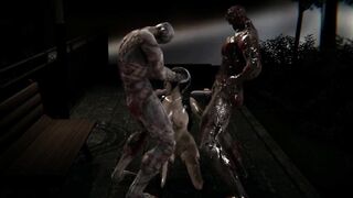 Resident Evil - Ada Wong Zombie Gang Bang (BLOWJOB, Doggy, Riding, Piledriver,