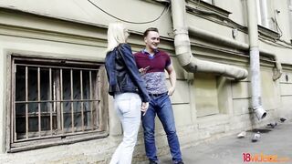 18videoz - Aurora Sky - Cumming on teeny's eyeglasses