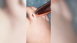 Shaving my hairy foot - feet bdsm