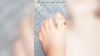 Shaving my hairy foot - feet bdsm