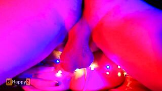 Banged! through a Garland of Lights and Jizzed in the Snow Maiden