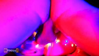 Banged! through a Garland of Lights and Jizzed in the Snow Maiden