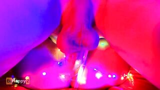 Banged! through a Garland of Lights and Jizzed in the Snow Maiden