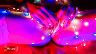 Banged! through a Garland of Lights and Jizzed in the Snow Maiden