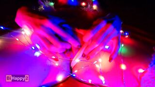 Banged! through a Garland of Lights and Jizzed in the Snow Maiden