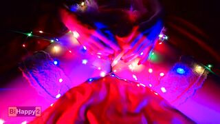 Banged! through a Garland of Lights and Jizzed in the Snow Maiden