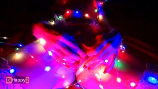 Banged! through a Garland of Lights and Jizzed in the Snow Maiden