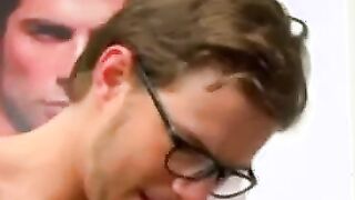 Twink cums hard on friend's big cock amateur cum tribute video.