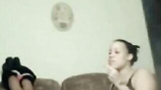 Black Couple Shares Girl with Friend on Webcam