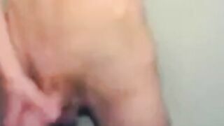 Skinny Twink Overflowing with Cum on Webcam