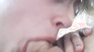 Cute Teen Babe Sucks and Swallows