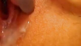 Brunette girl on webcam fingers her pussy.