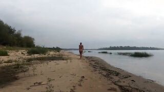 Blonde Russian Girl Naked by the River