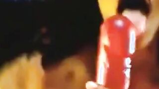 Black Girl Masturbates with Dildo for Orgasm on Webcam