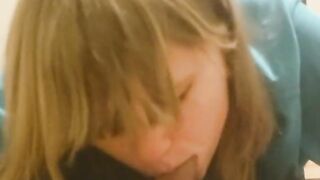 Throbbing Dick Sucked by Big-Tit College Girl