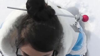 Mei Blows You in the Snow - Adult Cosplay