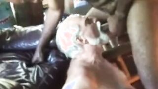 Mature Gay Blowjob and Cum Eating - Amateur Daddy Video