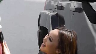 Brunette Beauty Kazumi Gets Fucked Everywhere At Car Dealership In Front Of The Custo
