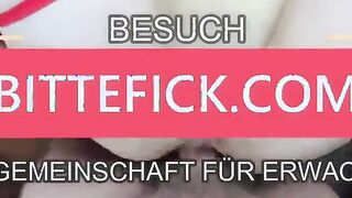 Tittenluder im Fischnetz Outfit hart geknallt