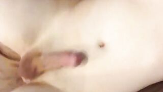 Twink Crossdresser Tries Hands-Free Cumming