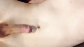 Twink Crossdresser Tries Hands-Free Cumming