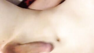 Twink Crossdresser Tries Hands-Free Cumming