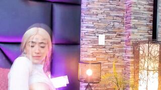 Blonde Babe Gives Her Dildo A Sloppy Blowjob