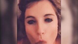 French Girl Sucks Me at Home