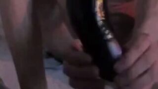 Huge Eggplant Gapes My Skinny Twink Ass