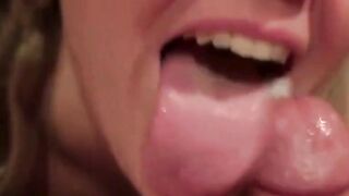 Blond Milf Sucking Friends Big Fat Cock