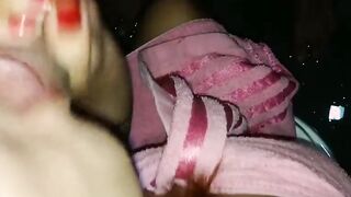 Big-Titted Asian MILF's Rough Blowjob Before Work