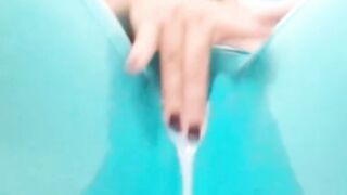 Squirting Through Leggings Then Naked
