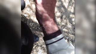 Old Men Wank Young Cock Outdoors