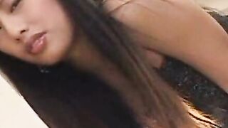Japanese lovely secretary in tights gets toyed by naughty man