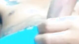 Big-Cock Latin Twink Shows Off on Webcam