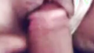 Big-Titted Malay Girl in Pink Tudung Gives Amateur Blowjob