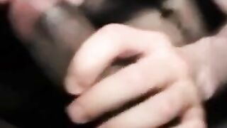 Big Black Cock Bareback in a Van