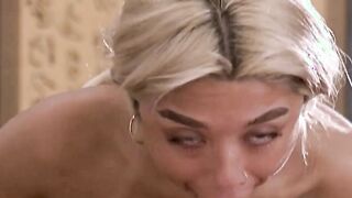 Busty Blonde Gia Dibella Uses Her Tits As Her Special Equipment For Massaging Her Cli