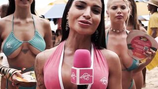 Hot influencer kisses married tourist on beach in Brazil!