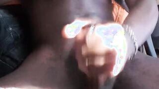 Solo Masturbation of My Big Black Cock