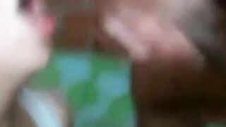 Amateur Webcam Blowjob with a Mouthful of Cum